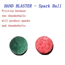 US HAND BLASTER Spark Popping Blaster Ball Board Cannon Pop-on-Bump Thunder Toy