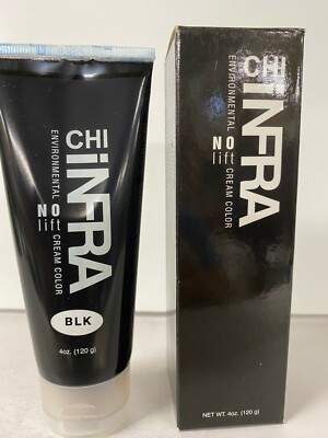 2 PACK - Farouk CHI infra evironmental NO lift cream color 4 oz  NO LIFT BLACK