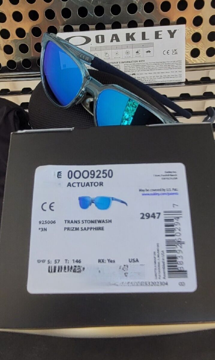 New Oakley ACTUATOR 9250-0657 Sunglasses Transp Stonewash New Oakley ACTUATOR 9250-0657 Sunglasses Transp Stonewash