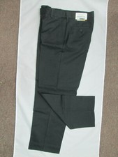 Men pants black trousers flat Edwards microfiber 30 32 34 38 44 x 28 30 32 37