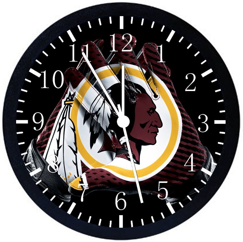 Redskins Wall Clock 12" Large Personalized option with adding names F111