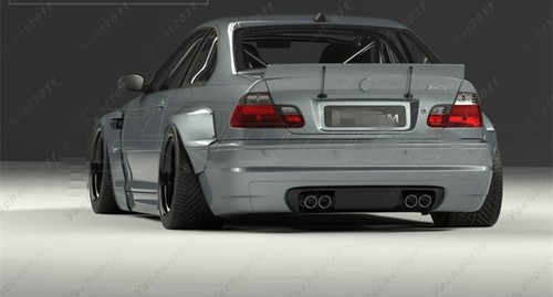 FRP GRD PD Body Kit For 98-05 BMW E46 3 Series & M3 Coupe FENDER SPOILER LIP - Picture 24 of 24