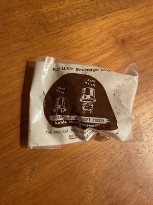 New Sealed in Package Vintage Fizz Whiz Beverage Cap -Dollalr Savings & Trust Ad