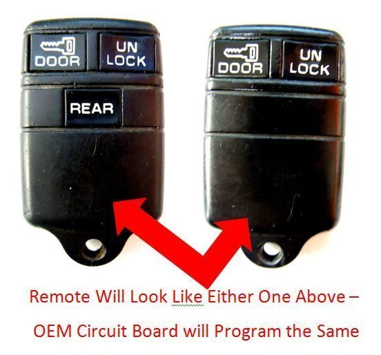 1994 1995 1996 GMC Sonoma keyless entry transmitter key FOB PHOB OEM clicker image 2