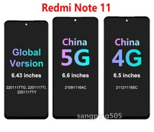 Touch Screen LCD Display Assembly For Xiaomi Redmi Note 11 Global/4G/5G