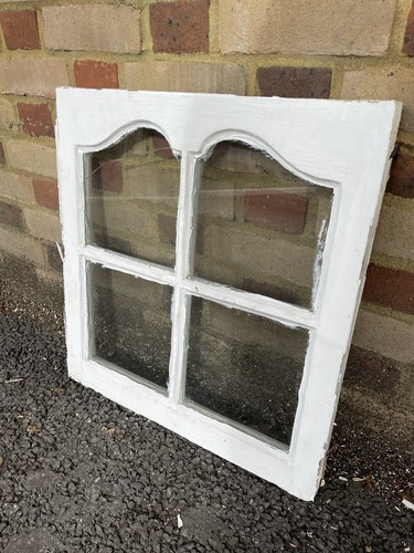 Reclaimed Old Edwardian Arch Sash Wooden Window 555 x 530mm - Picture 8 of 9
