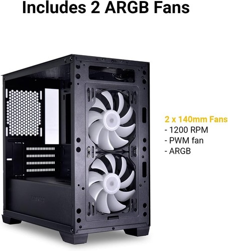 High Airflow Micro ATX PC Case, RGB Gaming Computer Case, Mesh Front Panel Mi... - Picture 7 of 8
