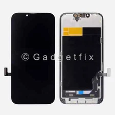 USA For Iphone 13 Soft OLED Display LCD Touch Screen Digitizer Frame Replacement