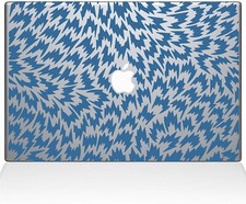 The Decal Guru Houndstooth Pattern Decal Sticker, Light Blue, 15" MacBook Pro