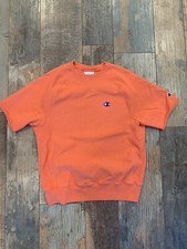 Women  s VTG 90  s Champion Reverse Weave Pull Over Sweatshirt Salmon Small