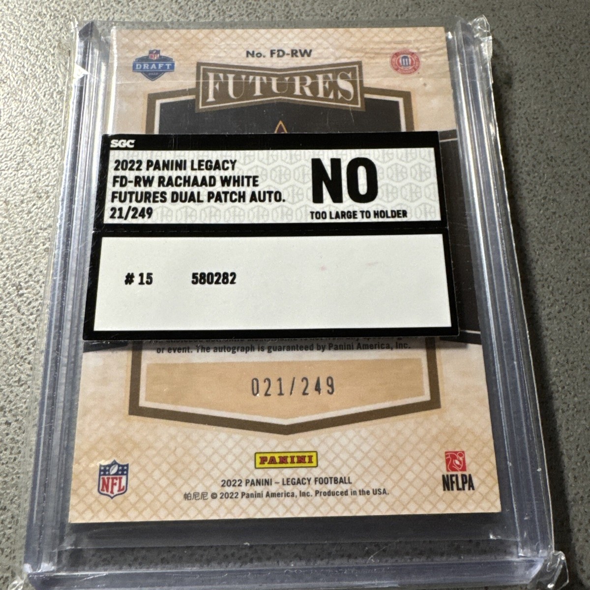 rachaad white PANINI NFL 2022 auto/249シリ 2022 Panini Legacy Futures Rachaad White /249 Silver Rookie