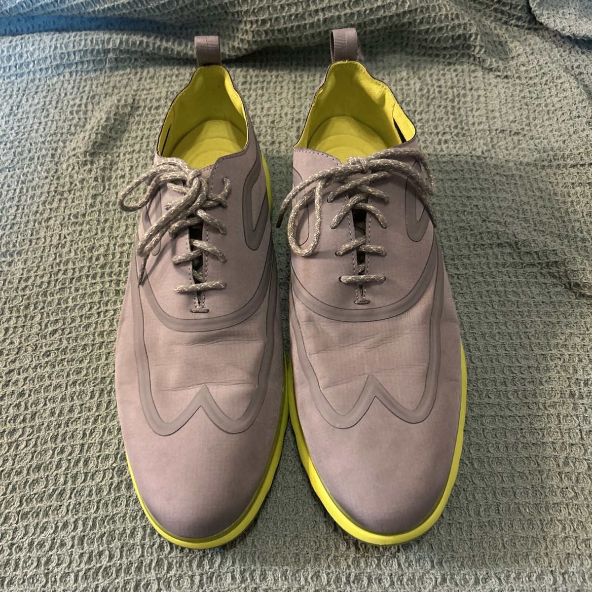 Cole Haan Zerogrand Sz 9.5 Gray White Yellow Cole Haan Zerogrand Journey Sneaker Running Shoes... | Depop main image 3