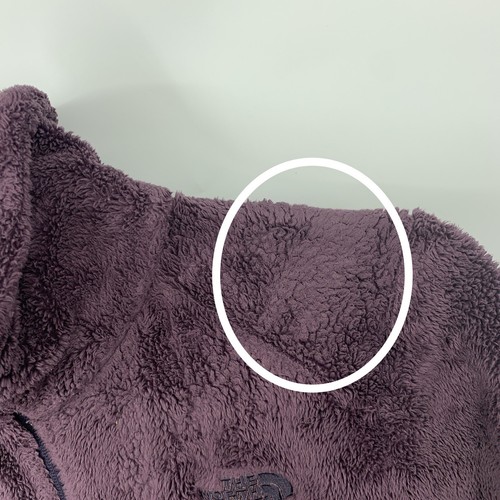The North Face Women Medium Jacket Purple Oso Fleece Coat Zip Front Sherpa - Picture 4 of 10