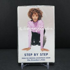 Whitney Houston Step By Step Cassette Tape Single Arista, 1997 NEW/SEALED