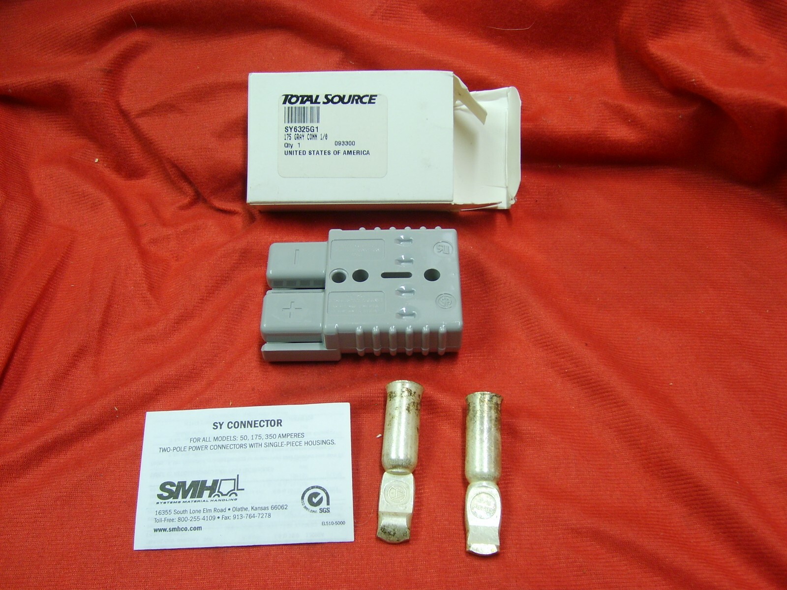 Sy Connector Total Source SY Forklift Battery Connector 175 Gray 1/O GA Conn ...