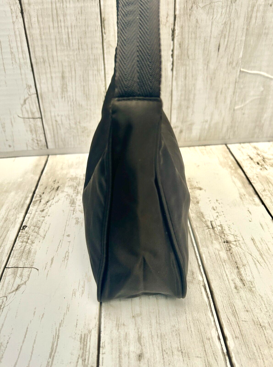 PRADA Mini BROWN Tessuto NYLON Y2K Hobo Top Handle # 31 EUC PRADA Mini BROWN Tessuto NYLON Y2K Hobo Top Handle # 31 EUC