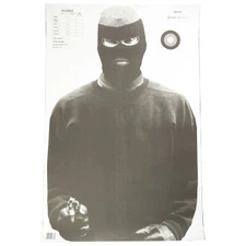 Action Target Vital Anatomy Photo Training Target 23"x35" 100 Per Box Black