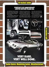 Metal Sign - 1979 Pontiac 10th Anniversary Trans Am- 10x14 inches