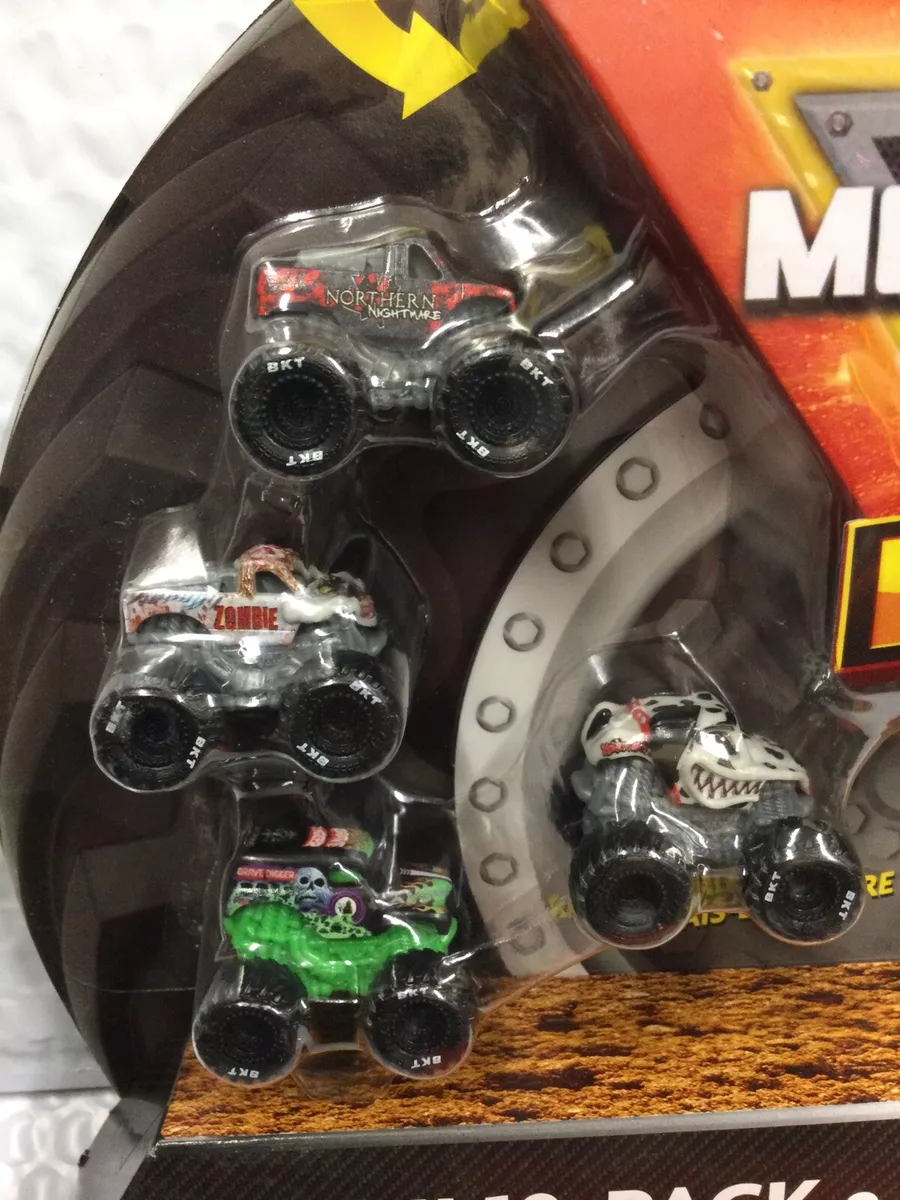 Hot Wheels Monster Trucks Set of 10 MINIS Vehicles Series 2 - NEW