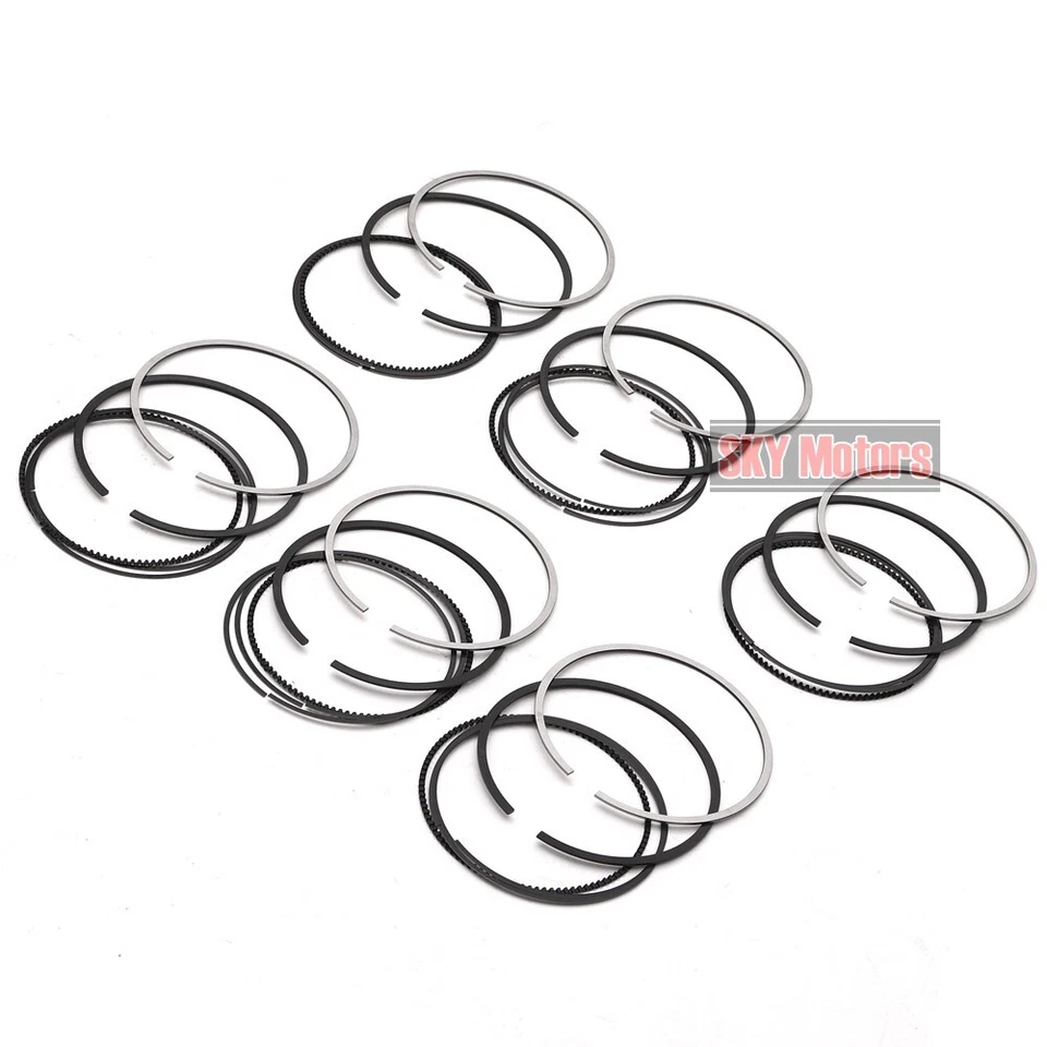 Juego de 6 anillos de pistón para BMW 323i 328i 528i Z3 E36 E46 E39 Land Rover M50B25 2,8 L Foto 3 de 4