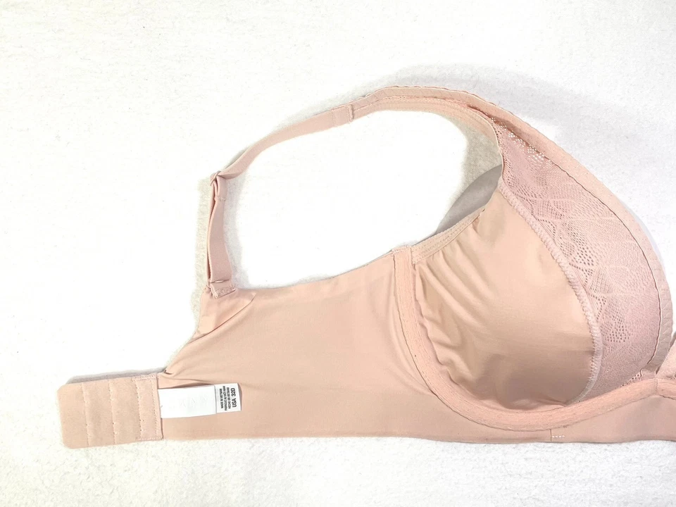 NWOT DKNY Women's 32D Endless Stretch Lace Underwire Bra DK7869 Pink - Image 3 of 4