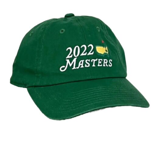 Golf MASTERS GREEN TOUR HAT CAP AUGUSTA NATIONAL GOLF LOGO 2022 ADJUSTABLE - Picture 2 of 7