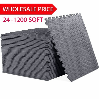 Lot 24 1200 Sq Ft Interlocking Eva Foam Floor Puzzle Work Gym Mats