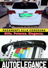 ⭐DIFFUSORE AUDI A3 S3 8P 08-12 SOTTO PARAURTI RS3  NERO LUCIDO ABS⭐