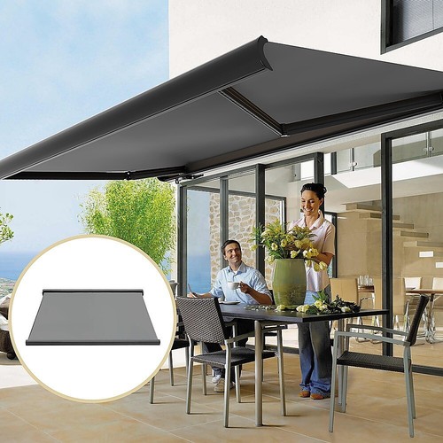 5.0m x 3.0m Retractable Folding Arm Awning Heavy Duty Full Cassette Motorised - Picture 4 of 7