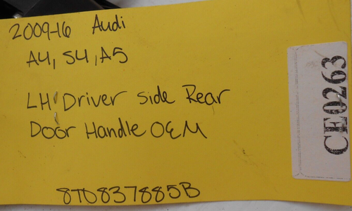 2009-16 Audi A4, S4, A5 Left Driver Side Rear Door Handle OEM 8T0837885B CE0263 - Picture 5 of 5