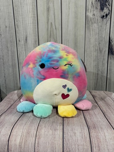 Squishmallow 12 Inch Valentine Plush | Opal the Octopus Tie Dyed - 第 1/4 張圖片