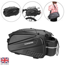 Bicycle Rear Rack Seat Bags Bike Storage Pannier Trunk Saddlebags Waterproof UK