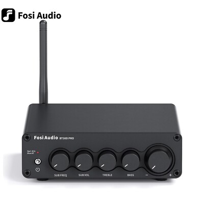 Fosi BT30D PRO 165Wx2 +350W  2.1 Channel Audio Bluetooth Power Amplifier