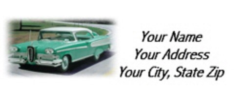 Address Labels - Cars - '58 Edsel (G) - Picture 2 of 2