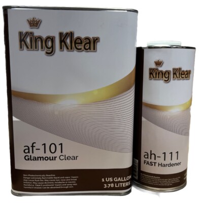 KING HIGH GLOSS & SOLIDS PROFESSIONAL CLEARCOAT GALLON WITH FAST ACTIVATOR 4:1