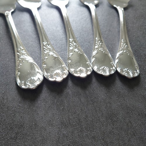 Christofle Marly 5pcs Silverplate Flatware Sauce Spoon Excellent - Picture 9 of 20