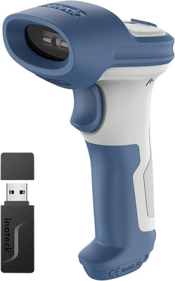 Inateck Wireless Barcode Scanner 2D, Bluetooth 5.0, 2.4Ghz Barcode Reader, QR Co