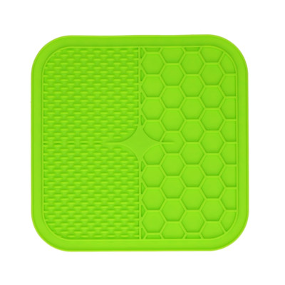 Lick Mat Duo L 30x30cm - Silikon Schleckmatte Leckmatte mit Saugnäpfen