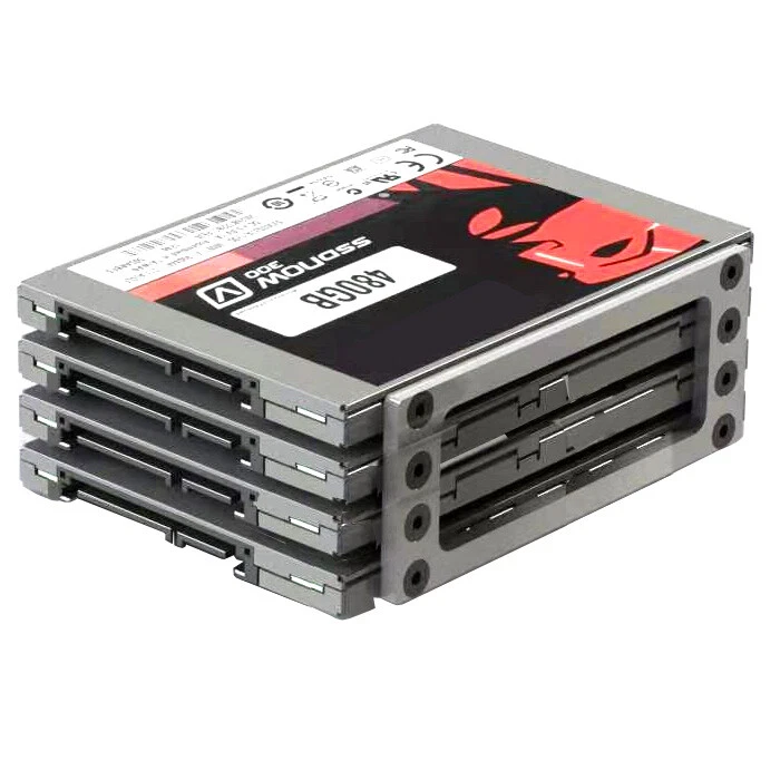 2.5 in SSD HDD Mount Frame 4 Bay Hard Drive External Holder Plate Rack Adapter - Image 2 of 4