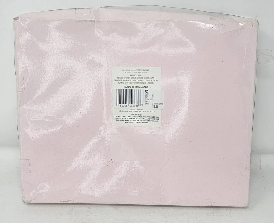 Vintage Baby Connection 3 Piece Newborn Girls Novelty Set Bib Bodysuit Booties  - Image 2 of 4