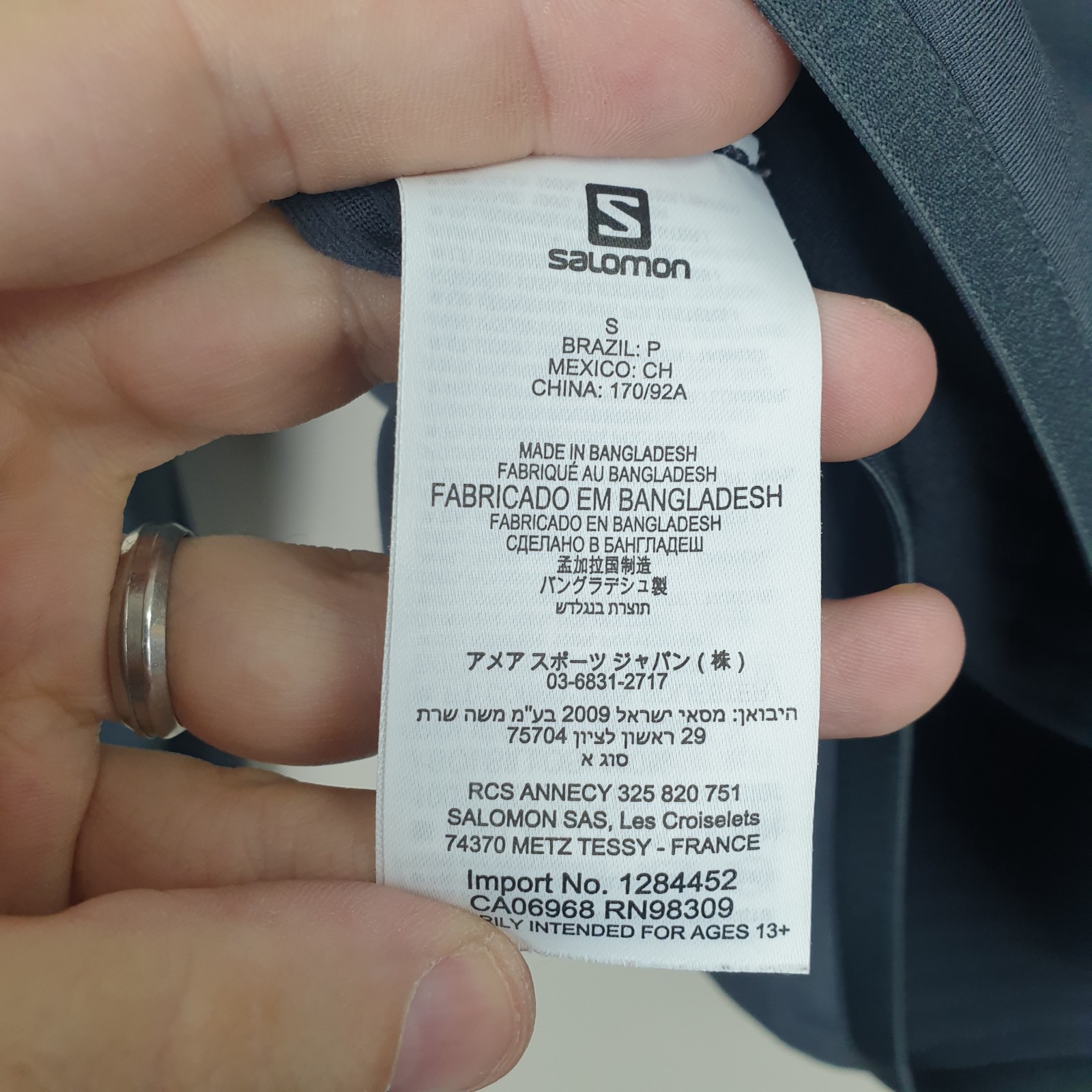 Salomon 1 4 Zip Running Top Uomo Piccolo Grigio Pullover Poliestere Tempo Libero