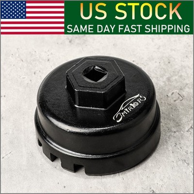 64mm 14 Flute Oil Filter Cap Wrench Cup Socket Remover Tool For Toyota Prius 1.8