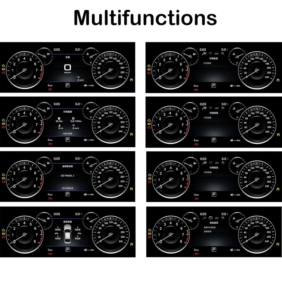 Cuadro de instrumentos virtual LCD de 12,3 para Nissan Pathfinder Teana Altima 2012-2020 Foto 4 de 4