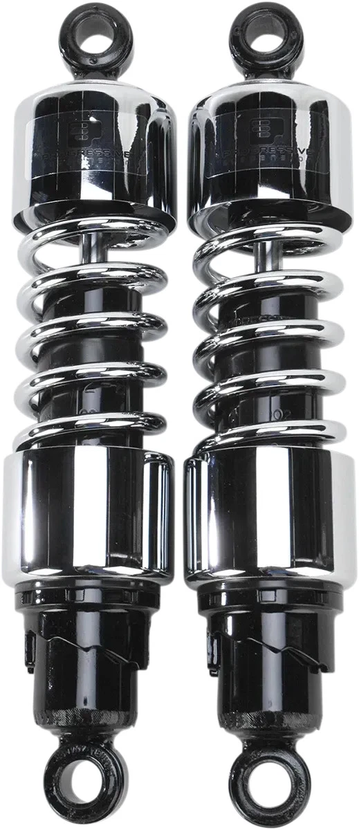 PROGRESSIVE SUSPENSION Shocks - Fits 412 Cruiser Series - Chrome - 12" -