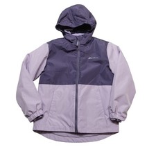 Eddie Bauer Jacket Kids Medium 10/12 Purple 3-in-1 Hooded Fleece Lined Winter