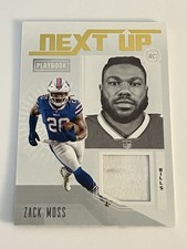 Zack Moss 2020 Panini Playbook Football NEXT UP Insert RC #NU-30 Bills