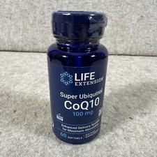 LIFE EXTENSION SUPER UBIQUINOL CoQ10 100mg 60 SOFTGELS EXP. 08/2027