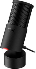 HyperX SoloCast USB Condenser Microphone, Cardioid, Built-in Shock Mount, Mute B