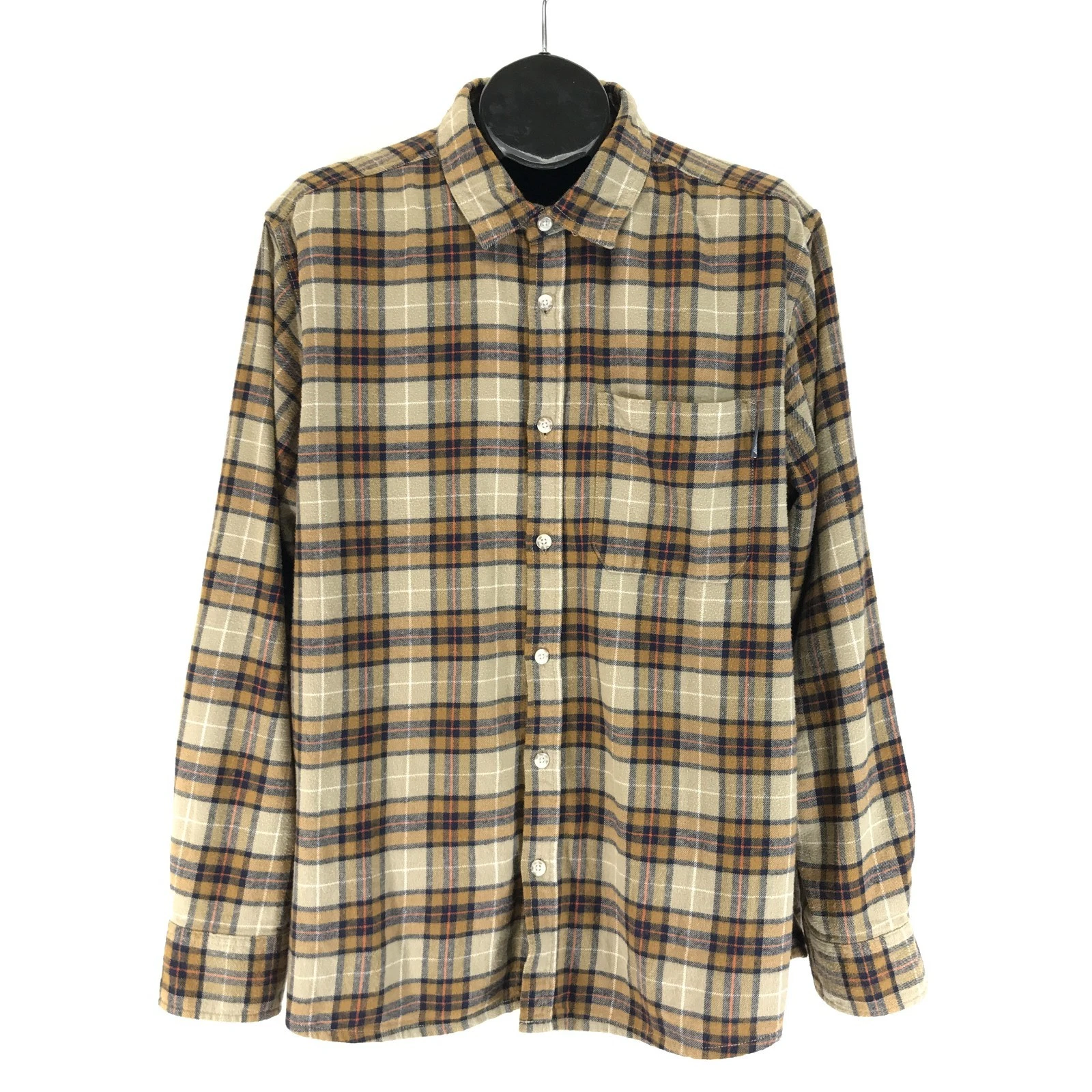 Eddie Bauer Long Sleeve Flannel Shirt Men's Size XL Plaid Cotton Outdoor Winter