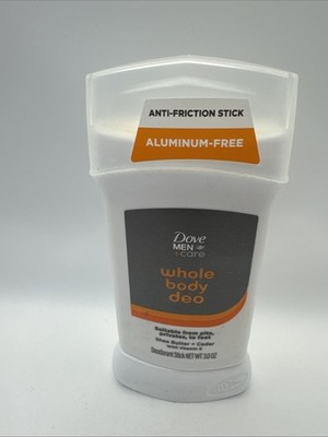 Dove Men + Care Whole Body Deodorant anti-friction Stick Shea Butter & Cedar 4oz